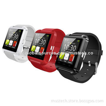 High Tech Smart Bluetooth Wrist Watch Pedometer with in USB Rechargeable Battery
